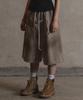 Garter Gallery Hidden Pocket Dirty Bermuda Sweat Shorts_Beige
