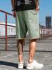 Waist Drawstring Fake Two Patch Men's Casual Sports Shorts Beach Pants