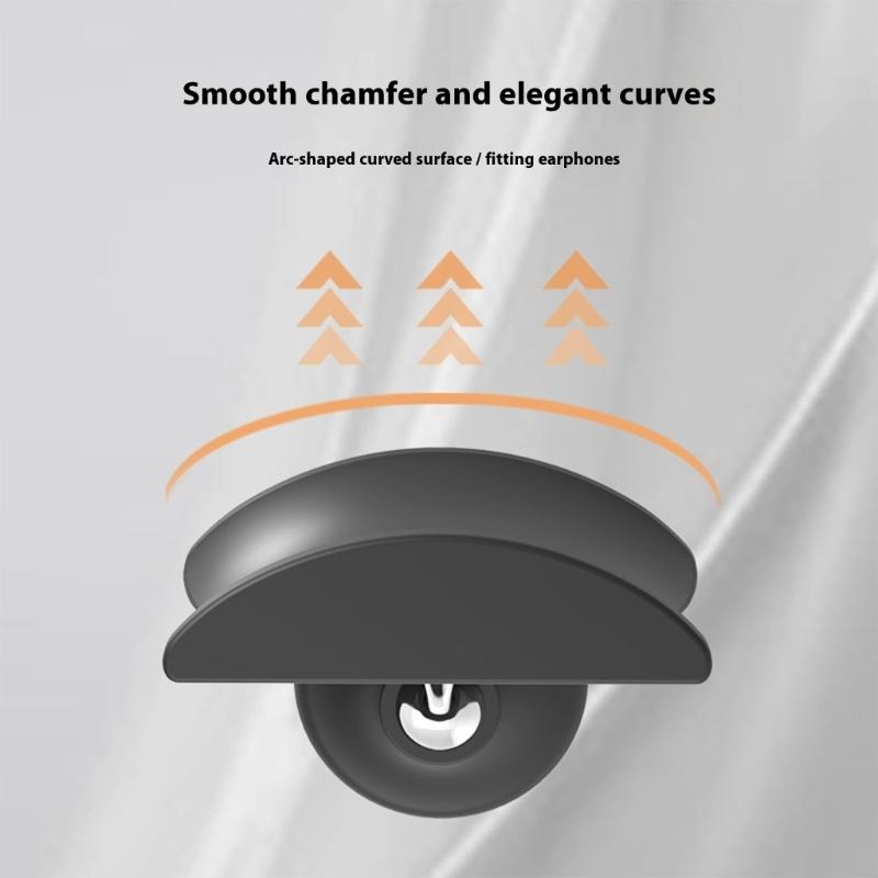 No Drill Wall Mount Headphone Holder Rack With Strong Adhesive Secure Storage Bracket For Headsets Display Hooks