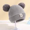 Ear Protection Kids Knitted Hat Warm Hat Scarf Set Winter Baby Beanie Cap  Toddler