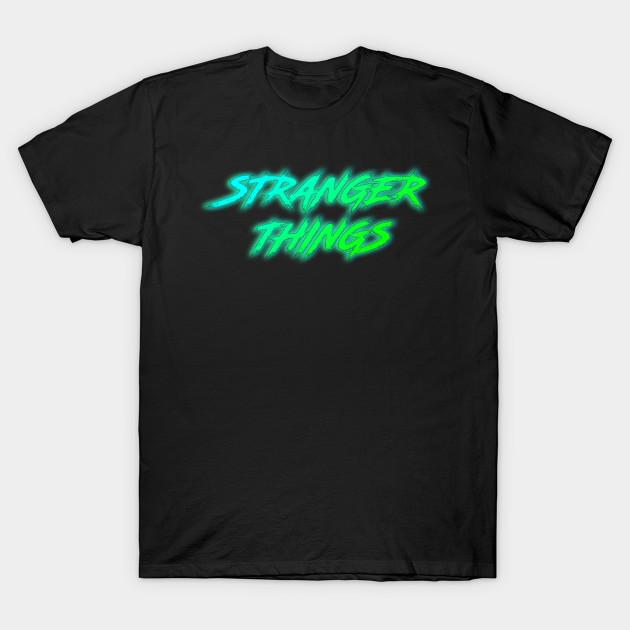 

Мужская черная футболка с принтом Stranger Things - Ретро Неон Печать на бумаге для трансфера без вырезания Хлопковая футболка L чёрный