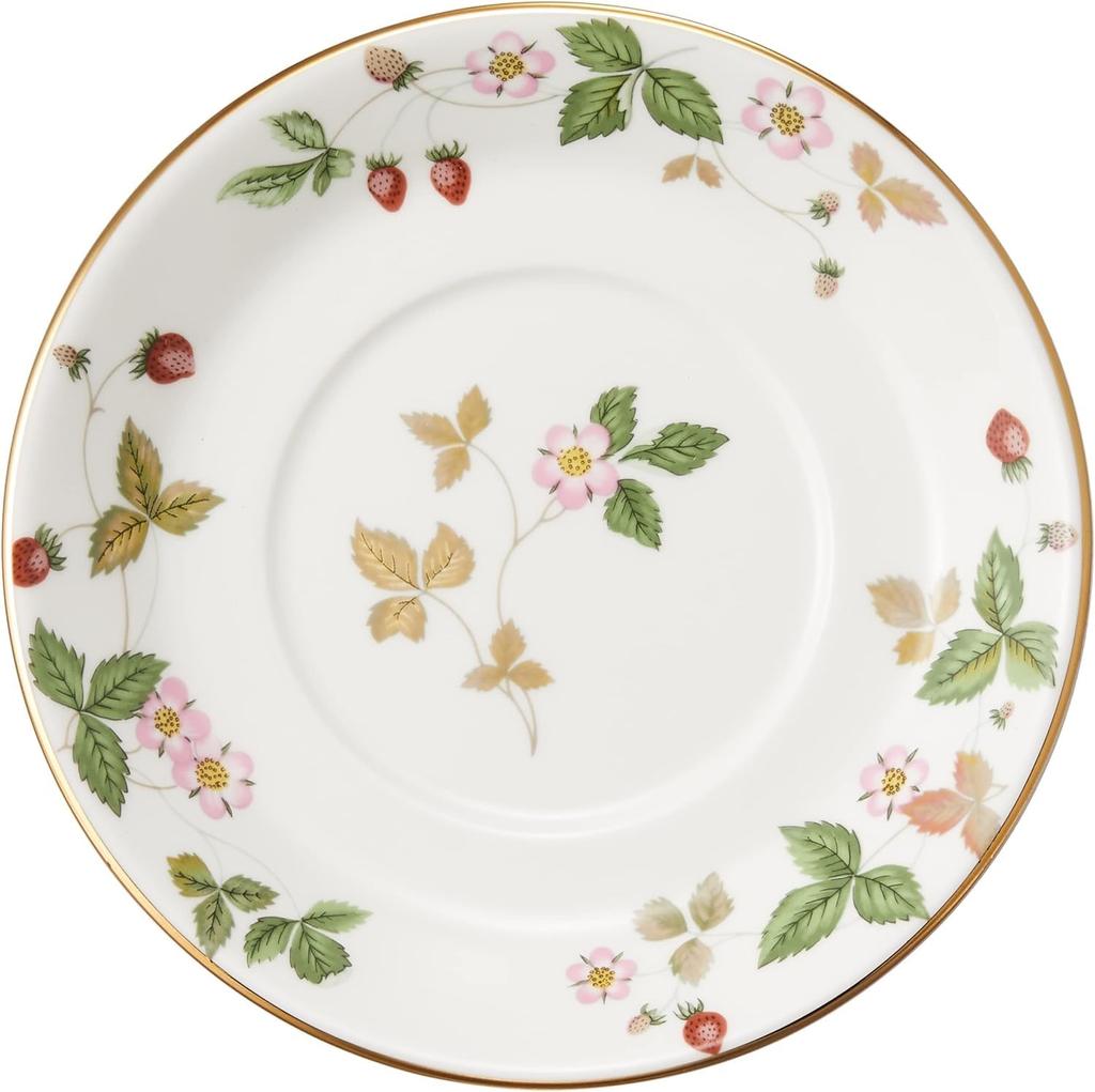 Wedgwood Festivity Teetasse 1058030 [Offiziell importiert] & Untertasse, Elfenbein,