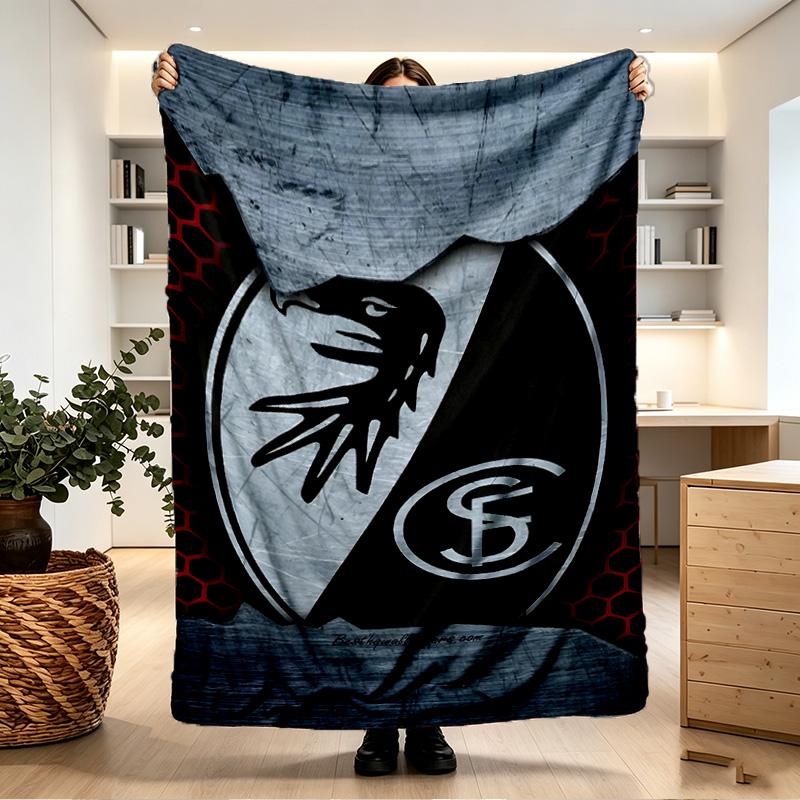 SC Freiburg Print Blanket - Soft & Comfortable, for Bedroom, Travel, Sofa, Home Decoration - Birthday Christmas Gift for Friend
