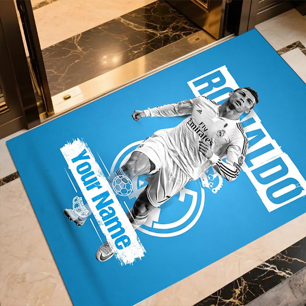 Cristiano Ronaldo (120) Customizable Name Floor Rug Office Rug Design for Decorate room Bedrooms Dining Room Study room Antislip Carpet
