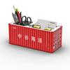 Miniatura Realistica Modello Container Marittimo Semplice Multifunzionale Portapenne da Scrivania per Ufficio Scatola Portaoggetti Decorazione per la Casa Artigianato