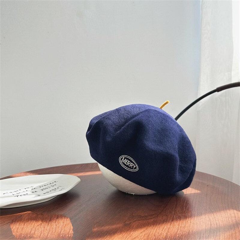 Женская винтажная шерстяная беретка Junbie M (56-58cm)