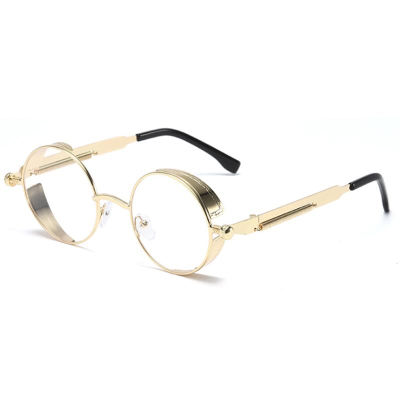 

Metal Reading Glasses Gothic Steampunk Vintage Shield Eyewear Shades Hyperopia Prescription 0 +0.5 +0.75 +1.0 +2.0 +3.0 To +6.0 0 золотой