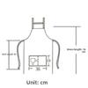 1pcs Waterproof Oil-Resistant Apron Home Kitchen Cooking Apron Workwear for Restaurant/Coffee/Milk Tea Shop