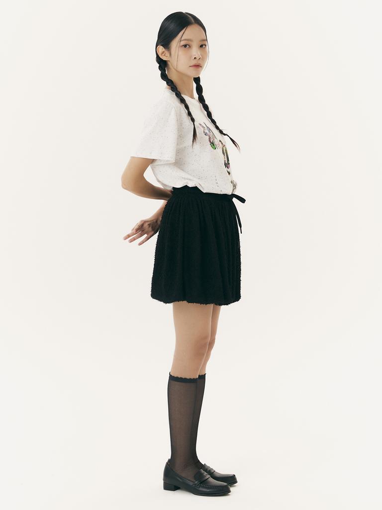Yugadang Balloon Mini Skirt_Black