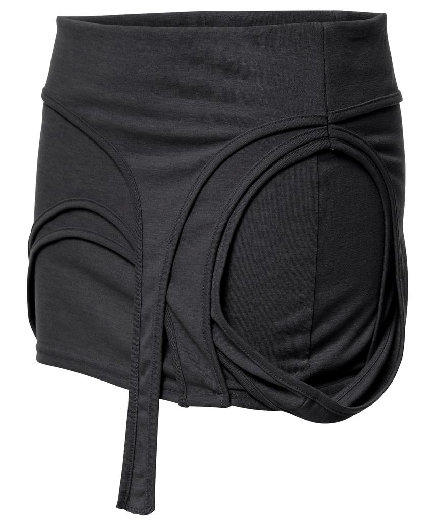 Peulleeoeob 4-Layered Skirt (Fl-268_Black)