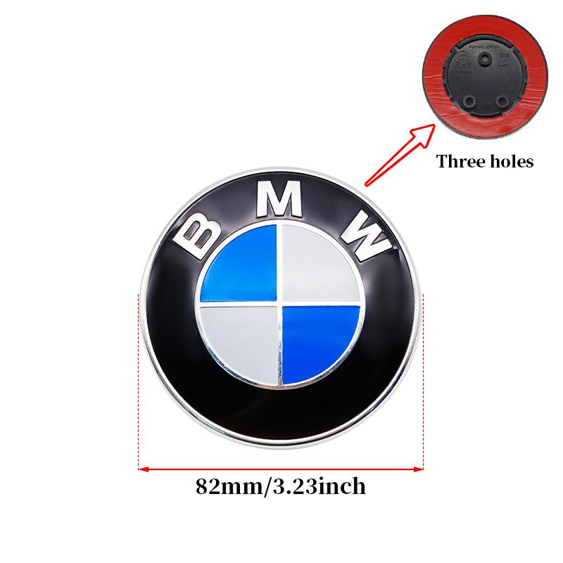 BBKD8 7PCS BMW Car Hood Front Rear Trunk Emblem Classic Blue White Badge For BMW E93 E87 G01 G20 X3 X5 F30 F20 E36 E46 E53 E90