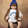 BZDOLL 60cm 24inch Like Real Soft Vinyl Reborn Baby Vinyl Doll Princess Toddler Babies Child Birthday Gift Girls Play House
