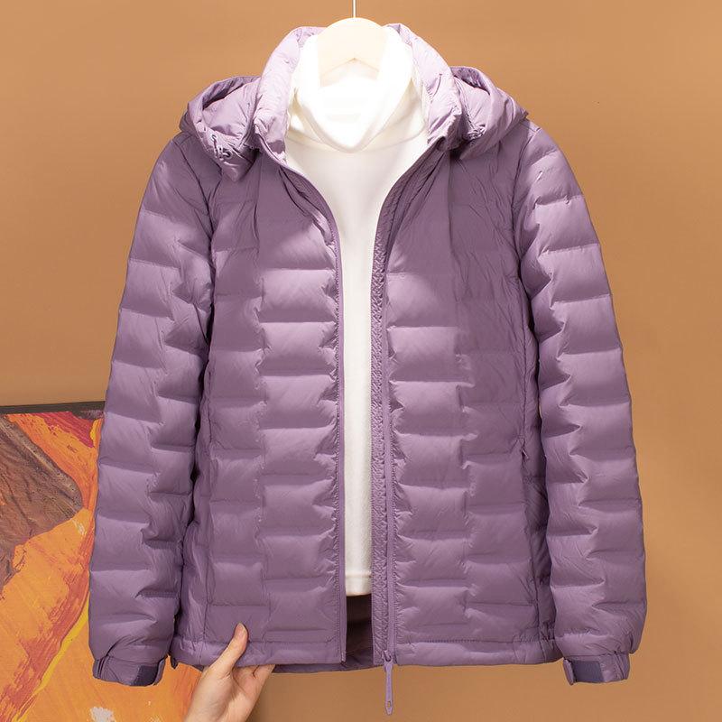 2025 Women's Winter Short Down Jacket with Detachable Hood - Versatile, Warm, Cold-Proof Coat for Outdoor Commutes