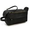 Vintage Full-Grain Leather Toiletry Bag With Zip Multi-Compartment Cosmetic Organizer Travel Daily Use