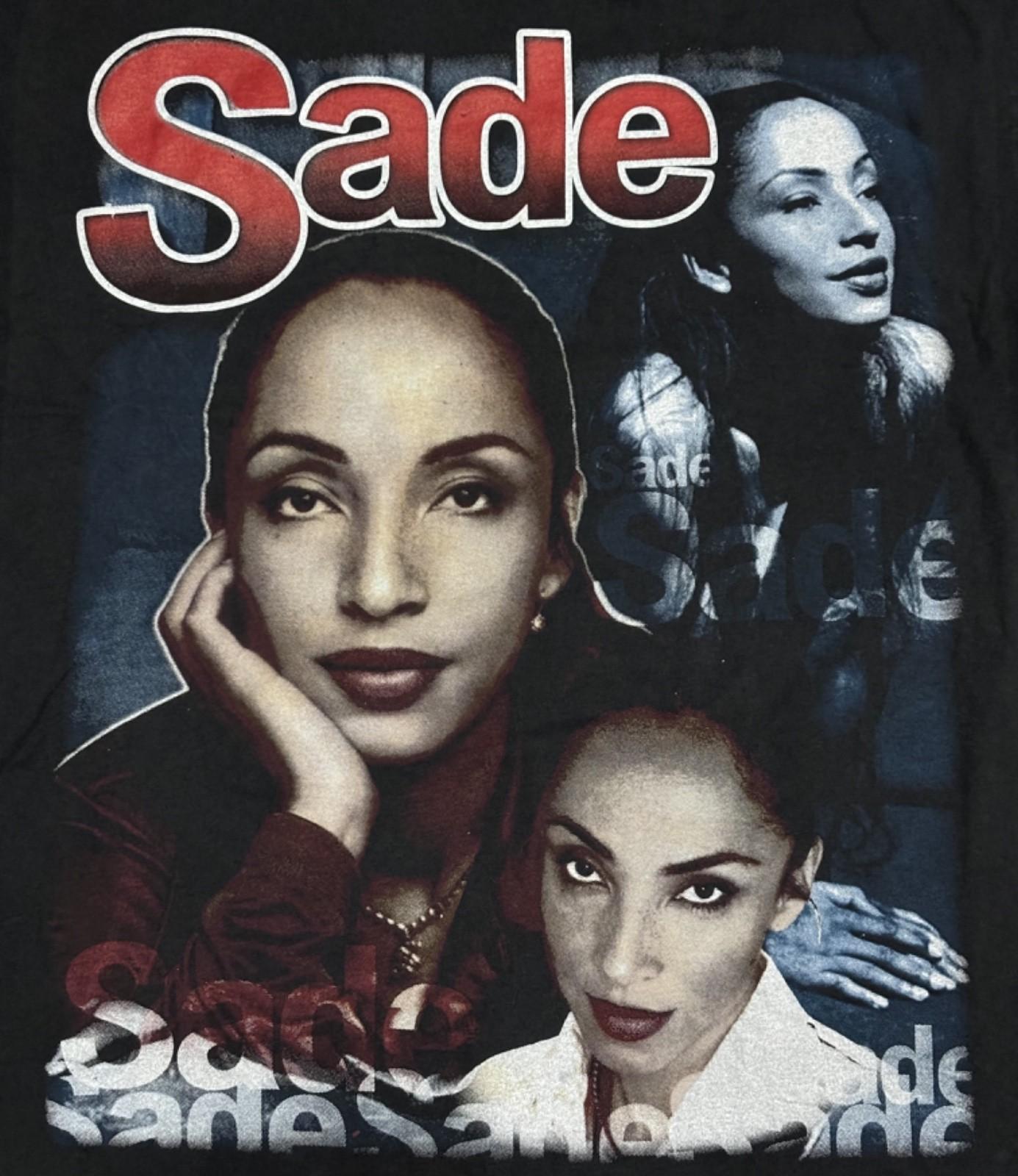 Винтажная футболка SADE LOVERS ROCK TOUR 2001 AOP 80-е Музыка L Однострочная строчка РЕПРИНТ XXXL