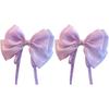 Mermaid Ji Pearlescent Satin Bow Hair Clip Women Summer Sweet Ribbon Spring Clip Fairy Hair Accessories