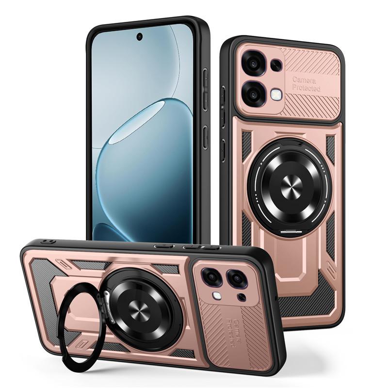 Applicable To OPPO A1X Excellent Armor 111 Rotating Bracket Mobile Phone Case Reno11Pro Wireless Charging Magnetic Protective Case