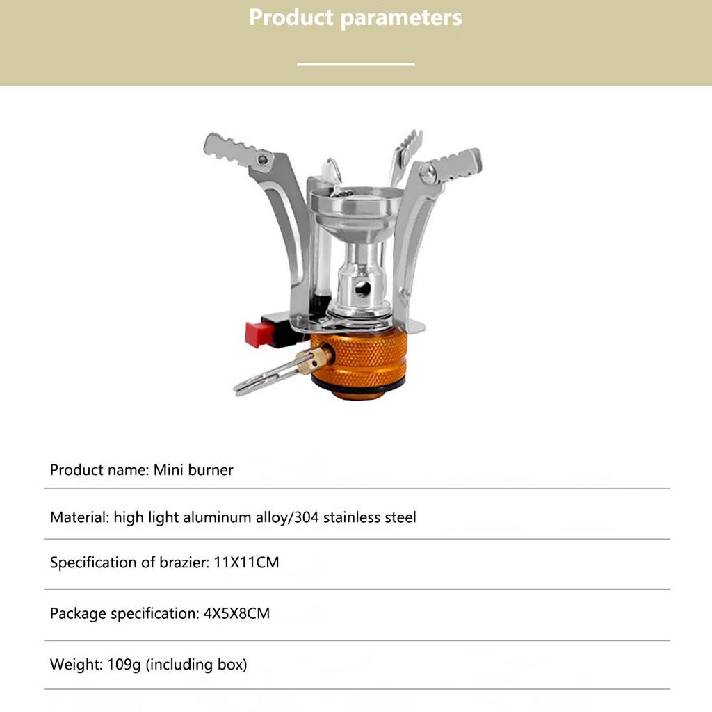 Outdoor Gas Stove Camping Gas Burner Portable Mini Titanium Stove Survival Furnace Pocket Picnic Gas Cooker  Portable XYZ