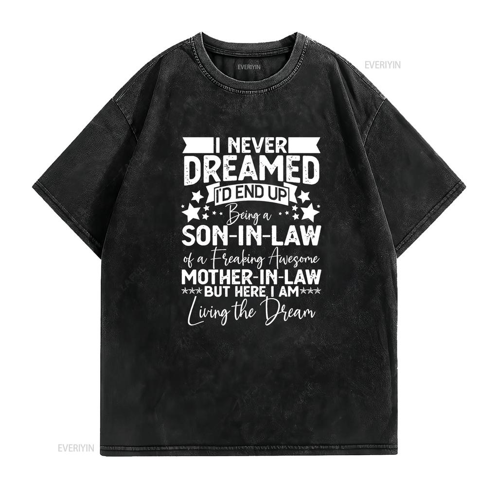 Lustige Schwiegersohn Geburtstagsideen Tolles Mutter T-Shirt vintage gewaschen Streetwear Atmungsaktiv Leicht modisch Weich