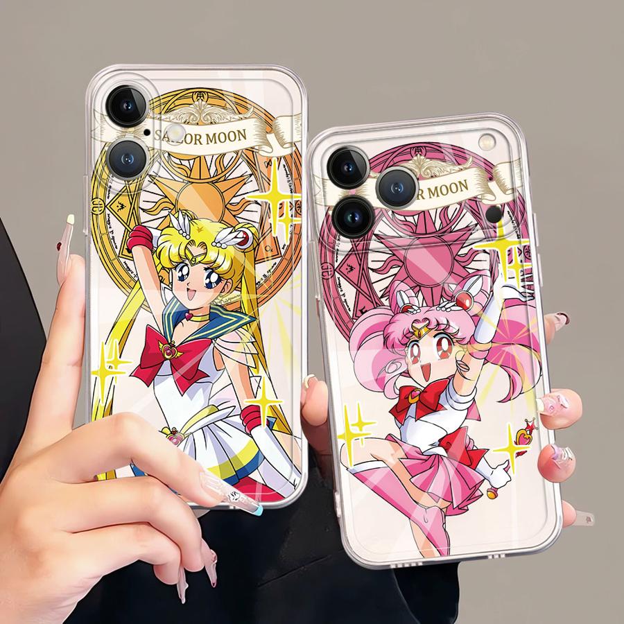 Sailor Chibi Moon Case for iPhone 17 Pro Max 16 XR 13 Pro Air 15 XS Max 14 Plus 11 12 Mini 7 8 Soft Phone Cover