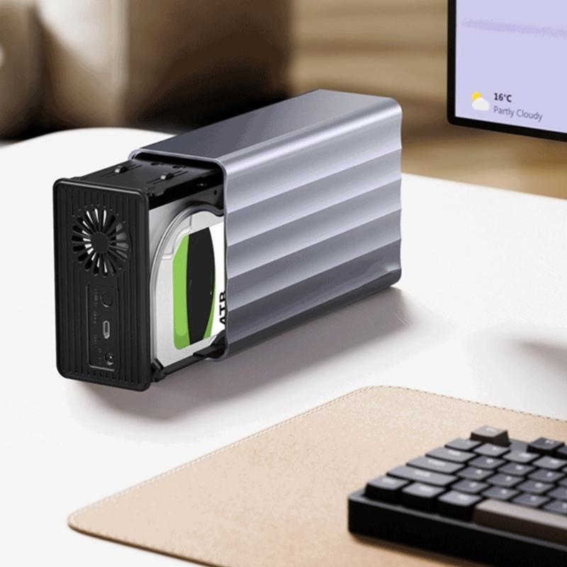 56TB Hochkapazitäts Festplatten-Kopierstation für HDDs Für 2,5-Zoll 3,5-Zoll Laufwerke und TypC 3.1 5Gbps Verbindung