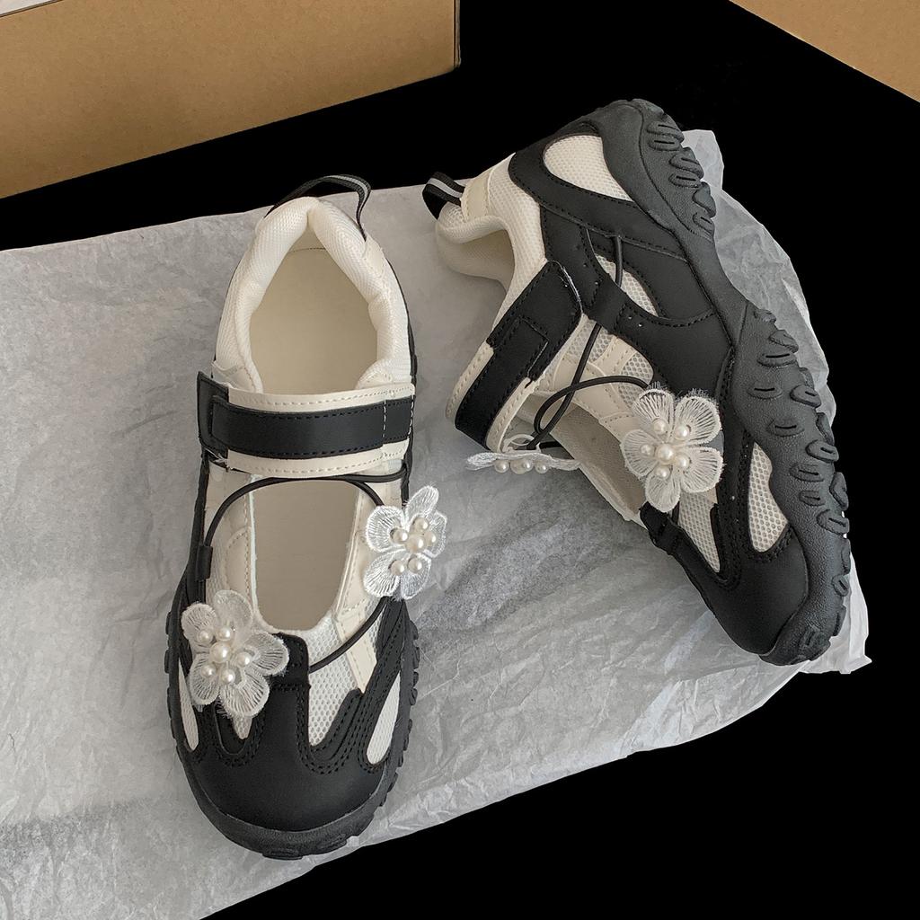 Retro Ballet Style Platform German Training Shoes Women's 2025 New Summer Height-increasing Sports Mary Jane Single Shoes