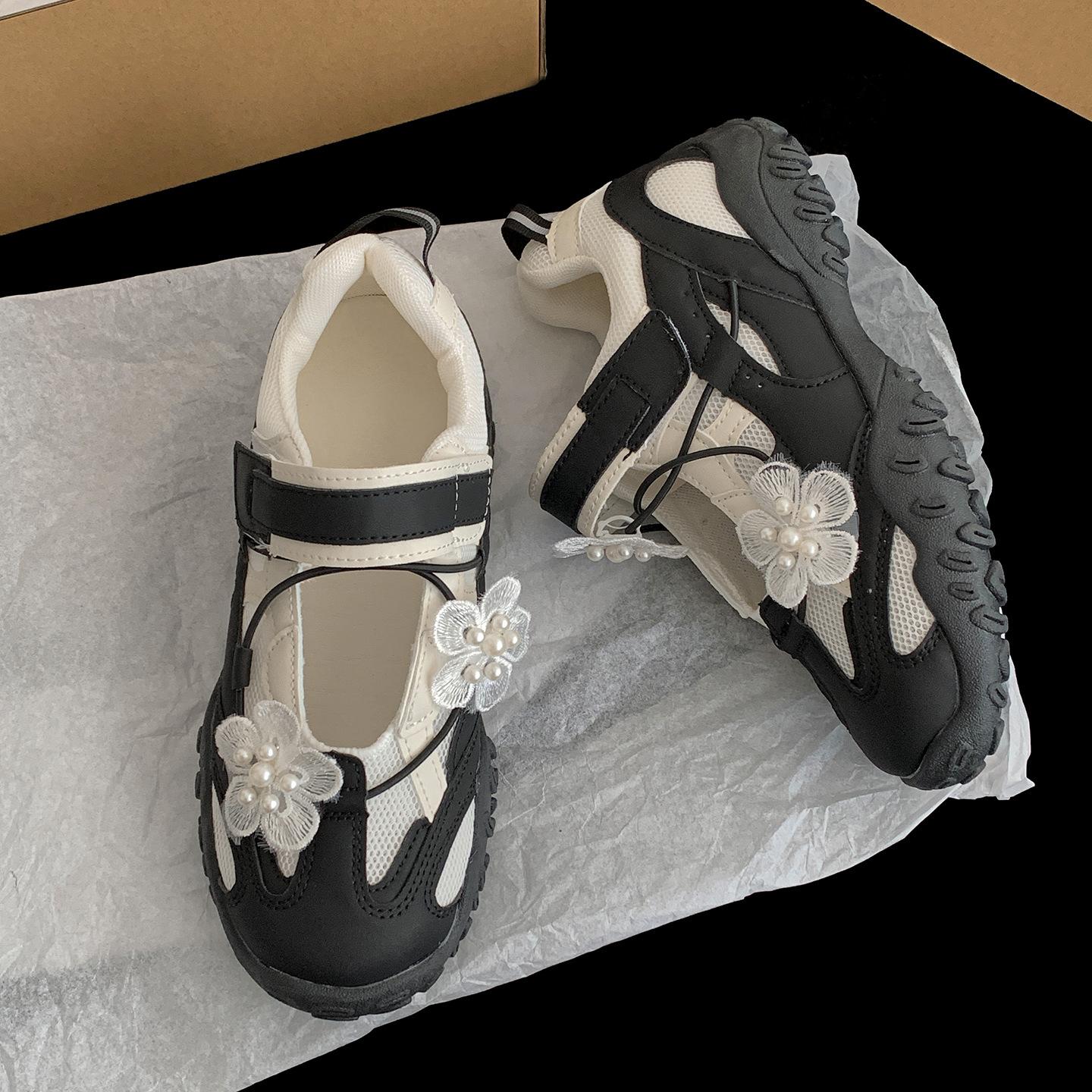 

Retro ballet style platform German training shoes women s 2025 new summer height-increasing sports Mary Jane single shoes 40 чорний