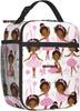 African Ballerina Lunch Bag Insulated Lunch Box Reusable Leakproof Cooler Tote Bag For Boys Girls Work