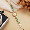 Gold Rhinestone-Inlaid Ladies Quartz Watch Heart Bracelet Luxury Quartz Watch  Festive Occasion