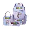 Popular Rhythm Box Sprunki Music Game School Bag Backpack Pencil Bag Three-piece Student Backpack D