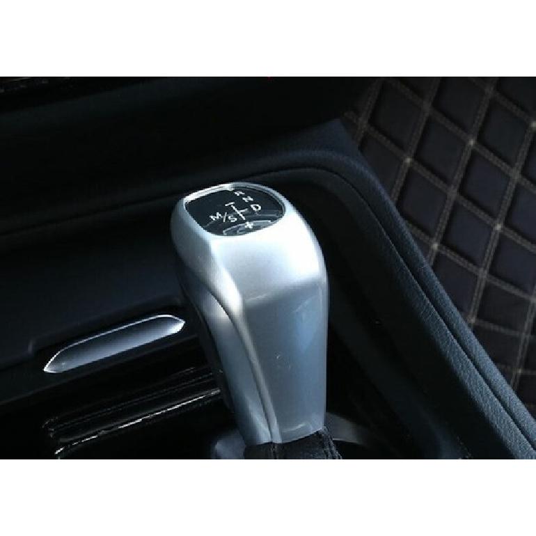 Fit For BMW X1 F48 2016-2019 ABS Silver Gear Shift Knob Shifter Lever Trim 1PCS
