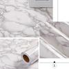 PVC Self-Adhesive Marble Wallpaper Kitchen Tile Stove Waterproof Oilproof Stickers Furniture Desktop Countertop Protective Film