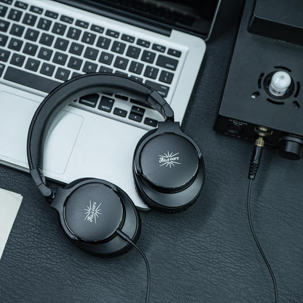 Linsoul Kiwi Ears Division HiFi soundproof wired headphones with large 40mm dynamic diaphragm Noise canceling and ergonomically designed headphones