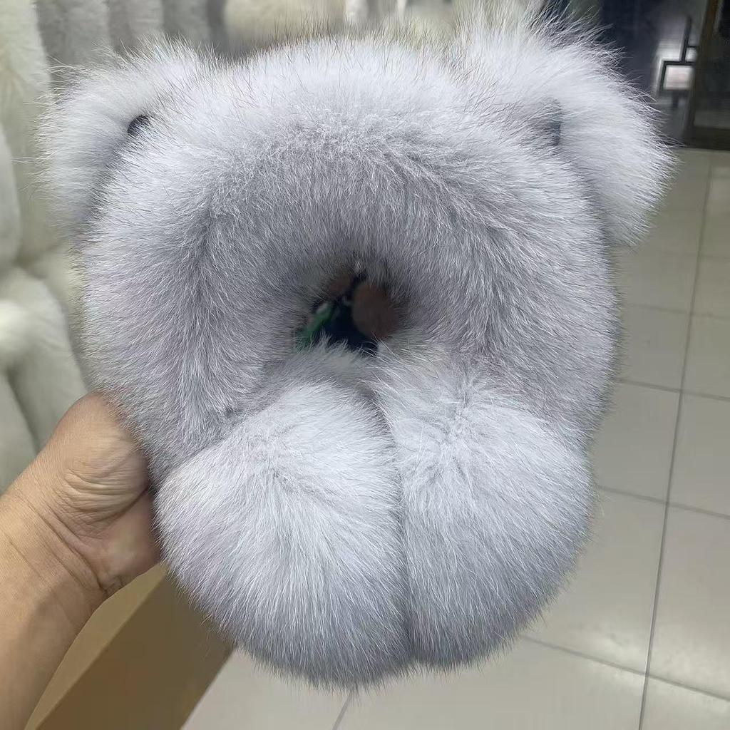 Real Fox Fur Cat Ear Earmuffs for Women - Cute, Cold-Proof, and Warm Winter Ear Warmers