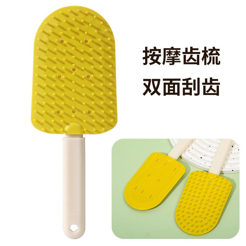 Dog cat comb open knot hair removal artifact pet self-cleaning comb row comb massage hair removal special pet comb