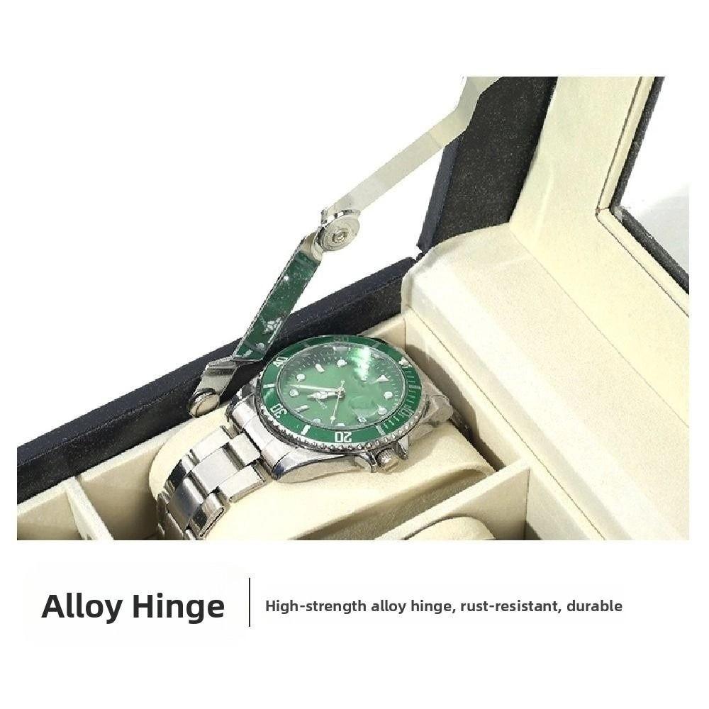 2/3/6/10/12 Grids Jewelry Box Lockable Watch Display Box Watch Storage Box Father's Day Gifts