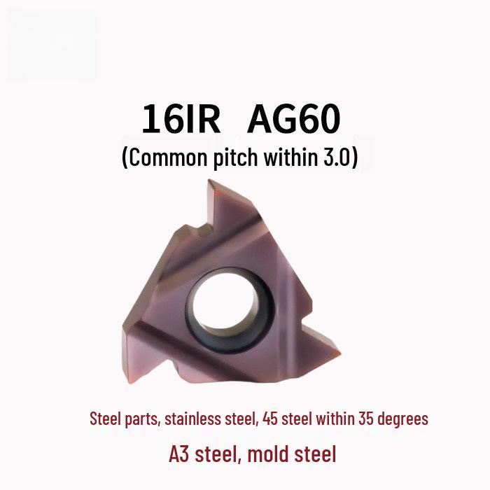 Haojiang AG60 CNC Threading Inserts Tool Holder for Internal/External Threads In Stainless Steel