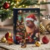 Christmas Advent Capybara 2025 24 Days 3D Seasonal Decoration Advent Countdown Calendar Ornaments for Front Door Office Wreath