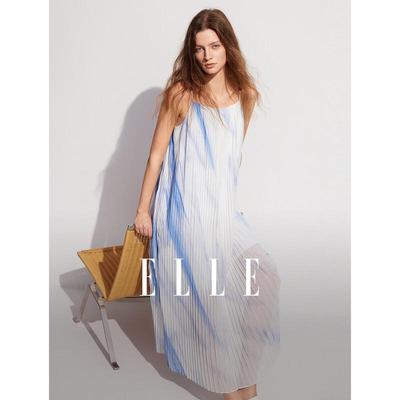French Ombre Gradient Camisole Dress