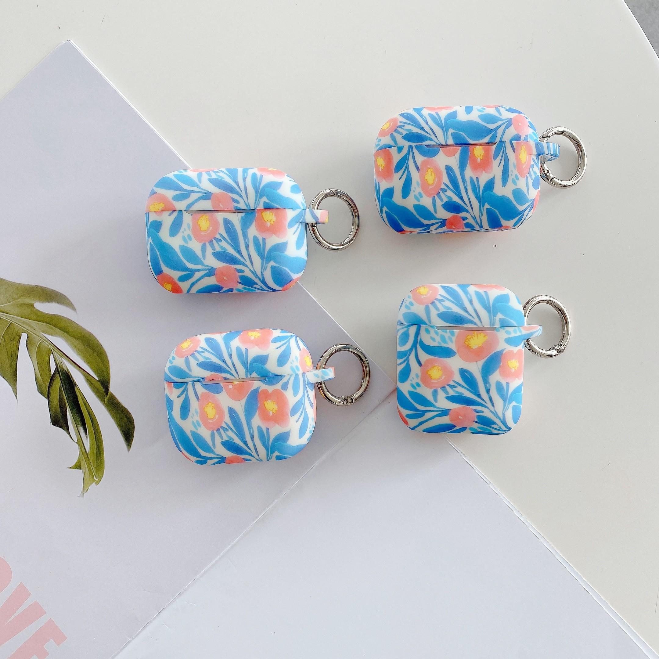 

Irregular Flower for Airpods Pro 2 Earphone Case for Apple Airpods 3 1 2 Earphone Cases Cute Silicone Soft Cover with Keychain for airpods 4