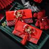 New Year Blessing Words 2025 Money Pocket Brocade Cloth Tassel New Year Money Bag  Chinese Wedding