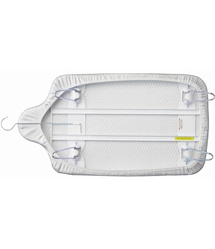 Yamazaki Lightweight Body-Shaped Ironing Board with Hooks, Aluminum, Approx. W69 X D37 X H20cm, Hangs In Closet, 7828
