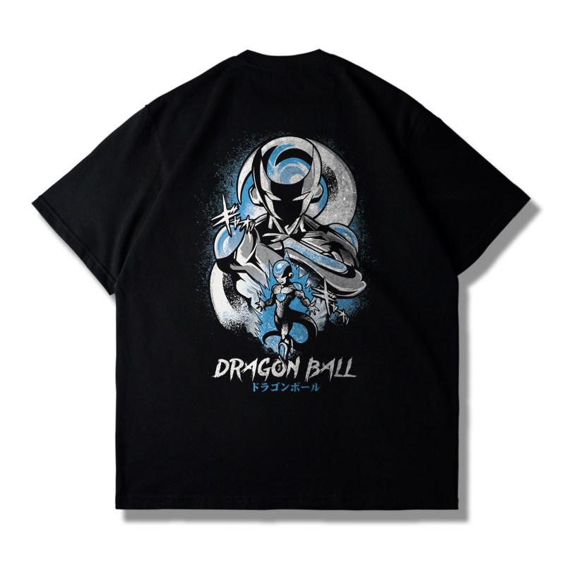 Dragon Ball Saiyan Tshirt Summer Loose Mens and Womens Short Sleeved Tshirt Wukong Beijita Tranx Trendy Top