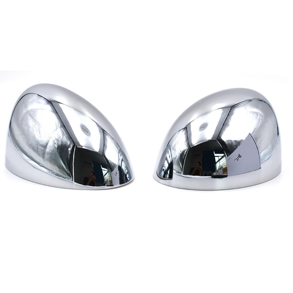 2Pcs Car Rear View Mirror Cover For BMW Mini R50 R52 R53 Chrome Wing Mirror Cap Rearviewing Mirror Lid 2001-2006 489120050