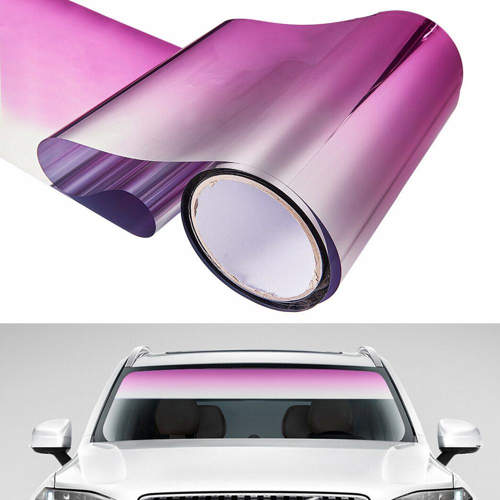 Car Front Windshield Sun Visor Protection Shade Sticker Window Sun Visor Strip Heat Insulation Tint Film Car Accessories