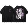 2026 Summer Charizard Evolution Double Side Japnese Anime Print TShirt Cotton Oversized Couple Family Tee for Travel Sports