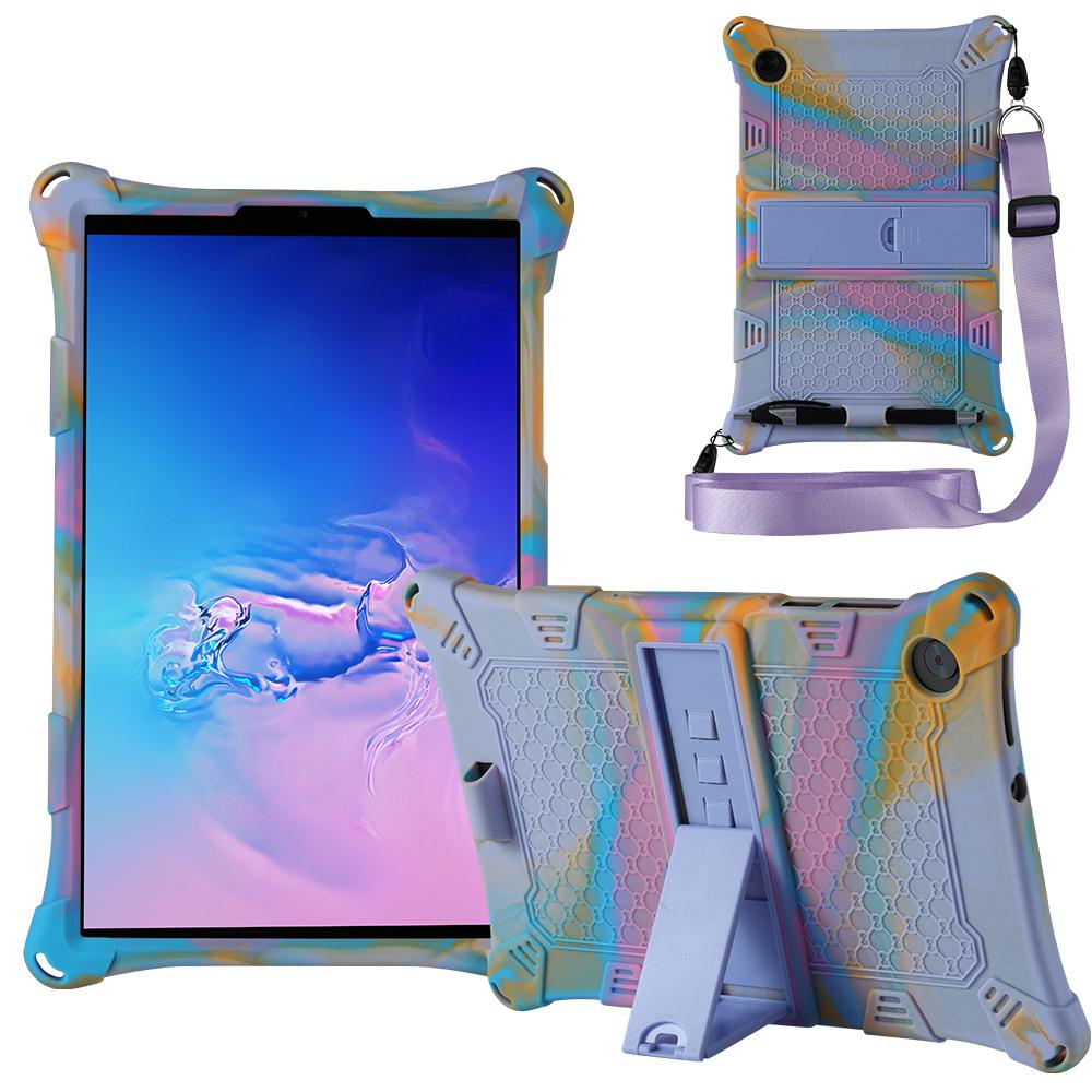 Custodia in Silicone per Lenovo Tab P11 Xiaoxin Pad 11 2021 TB-J606F Pro 2020 TB-J706F M10 Gen2 TB-X306F M10 Plus TB-X606F Copertura con Supporto