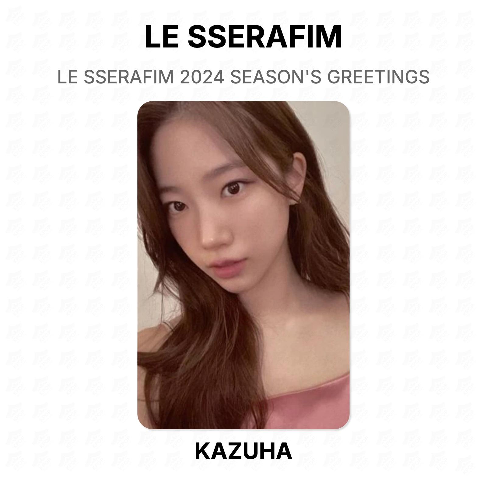 LE SSERAFIM 2024 SEASON S GREETINGS Official Photocard KAZUHA