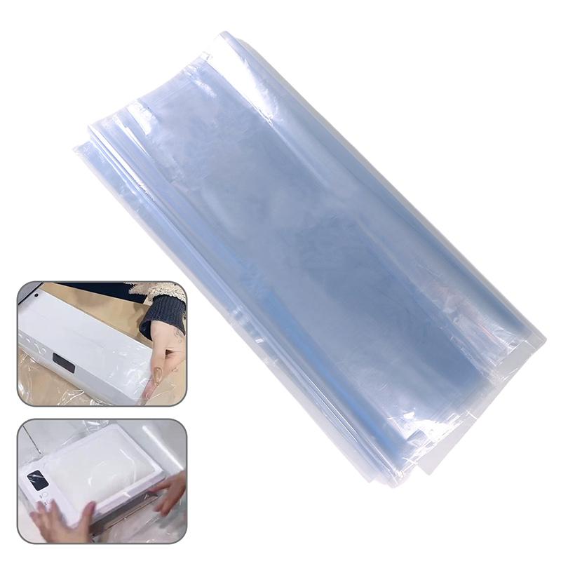 Pvc Clear Heat Shrinkable Film Packaging Nail Lamp Heat Thermal Packaging Bags Shrink Plastic Bag Tube Plastic Keep Dust Away
