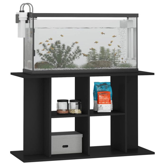 VidaXL Support pour aquarium noir 100x40x60 cm bois d'ingénierie 833584